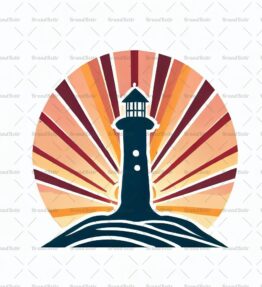 Leuchtturm bei Sonnenuntergang